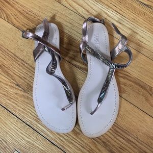 Kenneth Cole brown flat sandals, never worn